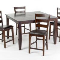 Kona Gathering Table with Ladderback Counter Stool