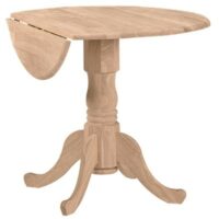 Whitewood Dropleaf Table 36".