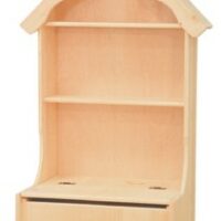 Inwood Toy Chest with House Top Bookcase