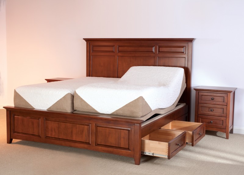 Whittier Wood McKenzie Mantel Storage Bed