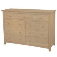 Whitewood Lancaster Dresser - 9 Drawer