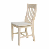 C-61 Cafe Bistro Schoolhouse Whitewood Chair