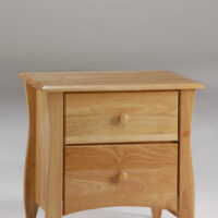 Clove Nightstand Natural (Wood Knobs)