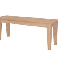 Whitewood Farmhouse Shaker Bench