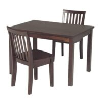 Whitewood Kids Mission Table and Chair Collection in Espresso