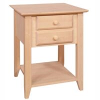 Archbold Alder Shaker End Table 2 Drawers