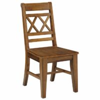 Canyon Double XX Back Pecan Dining Chair