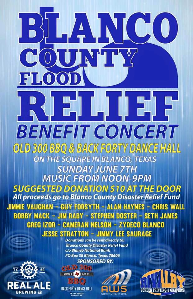 Blanco Country Flood Relief Benefit Concert