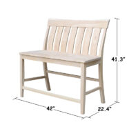 be-132 Ava Counter Bench by Whitewood