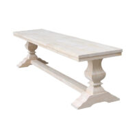 be-18 Banks Bench Whitewood