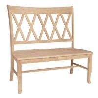 Double X Back Dining Bench