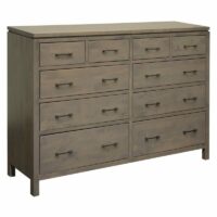 2 West 10 drawer dresser Driftwood finish