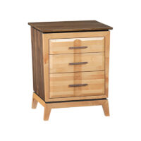 Wide 3-Drawer Addison Nightstand