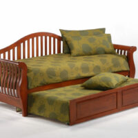 Nightfall Daybed Cherry w Trundle opened