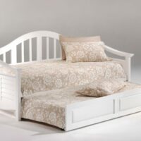 Seagull Daybed White w Trundle opened