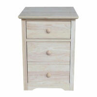 OF-51 Whitewood Rolling File Cabinet