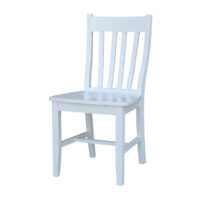 C-61 Cafe Bistro Schoolhouse Whitewood Chair