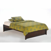 K Series Basic Bed Full Dark Chocolate