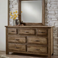 Maple Road Dresser Mirror 117-003-3W