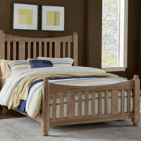 Maple Road Slat Bed Weathered Grey