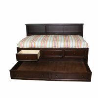 Bedroom 2400W Captains Storage Bed with Trundle