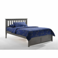 Rosemary Platform Bed Night and Day