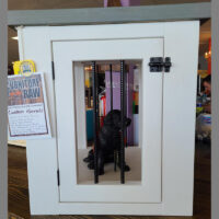 End table dog kennel